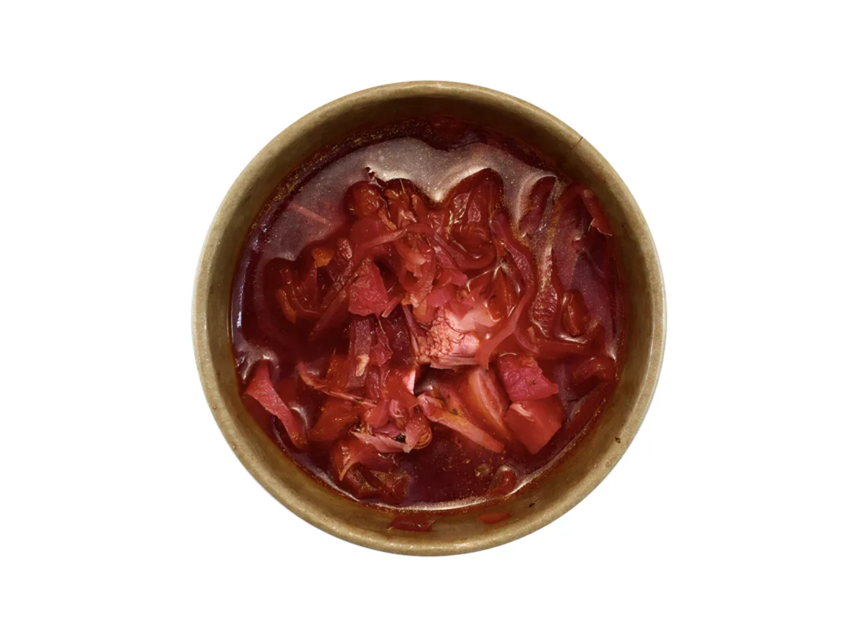 Борщ с курицей и зеленью